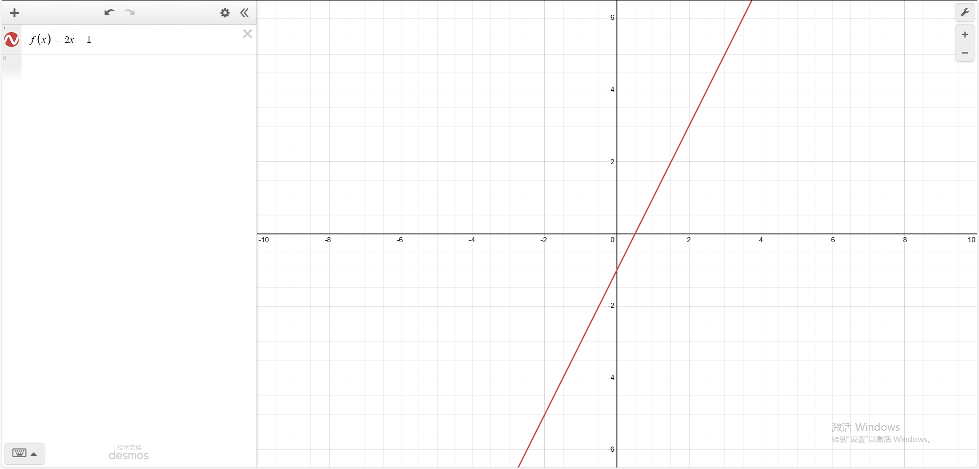 f(x)=2x-1