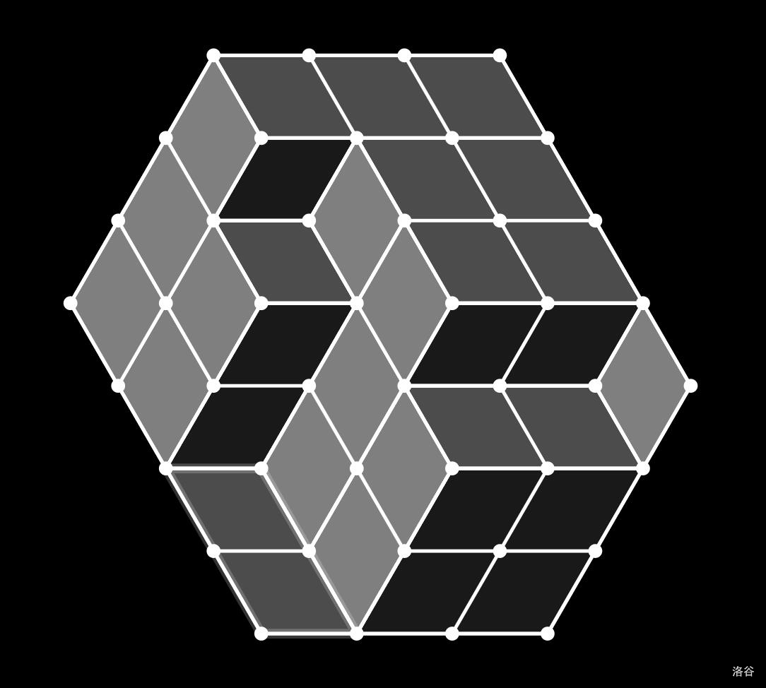 空间中堆叠立方体